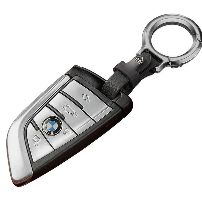 Harts Metal Carabiner Keyring with PU Leather Strap fo Car