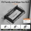 Pokim Matte Black Toilet Paper Holder,Self Adhesive or Screw Wall