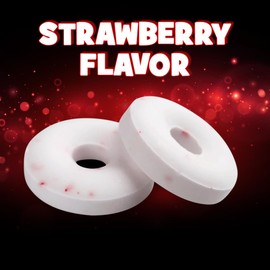 Fresh Oz Strawberry Flavored Candy for On-the-Go Indulgement - Individually Wrapped Candy Refreshing Sweets Pack, Sugar Free Mouth Breath Freshener - Nut Free - 2.65oz