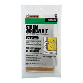 Frost King Outdoor 3 Ft. x 6 Ft. x 1. 25 Mil. Thick Storm Window Kit  X 6 Pk