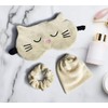 Cute Cat Sleeping Mask Fluffy Animal Eye Mask for Sleeping