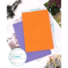 Dynta A5 Lined Notebooks Bulk 5.5 x 8.3 Inches Small Journals 30 Packs College Ruled Colored Soft Cover and Thick Paper for School or Office, 30 Sheets/60 Pages, 10 Colors