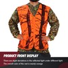 Volein Blaze Orange Camo Hunting Vest,Lightweight,Zipper Closure (XX-Large)