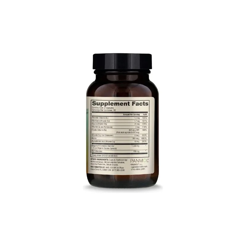 Complejo B Cápsulas Neutro Dr. Mercola Suplemento Vitamina 60 Unidades
