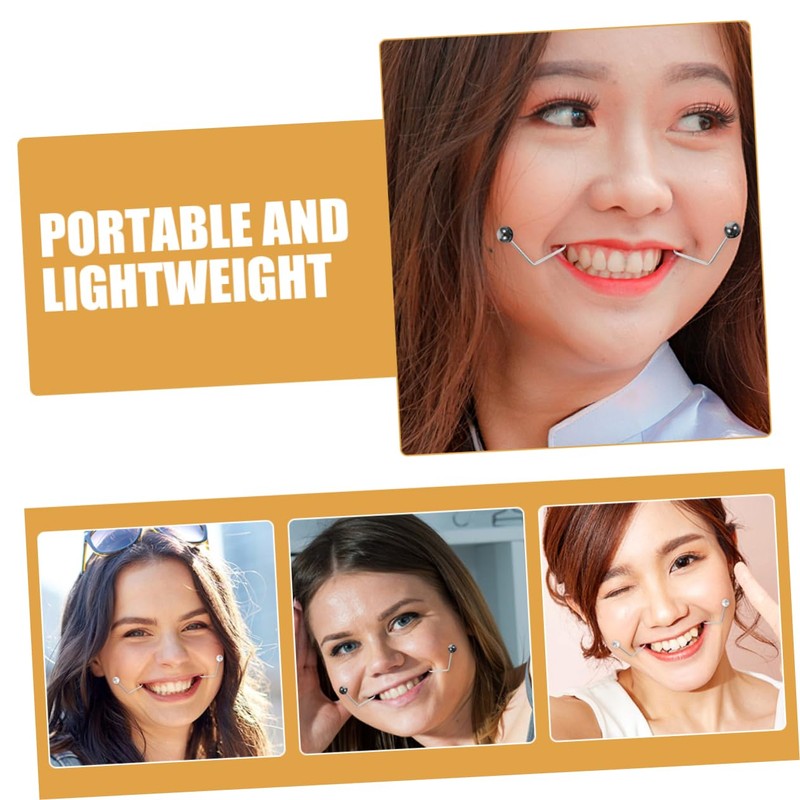 TOVINANNA Dimple Trainer for Women 4pcs Portable Facial Exerciser Small