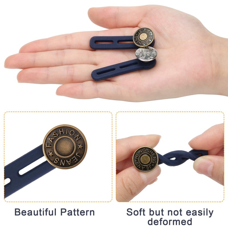 6 PCS Pants Extender Button, Luxiv Waistband Extender Buttons for