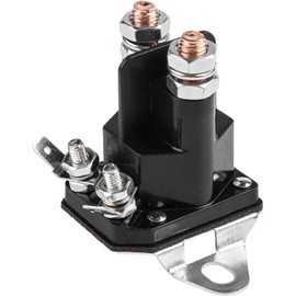 Interruptor de solenoide de arranque, 12 V, 4 polos y 4 conexiones para cortacésped tractor quad, compatible con Ariens para BOLENS para gravedad para pargo para simplicidad