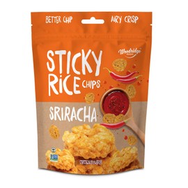 Woodridge Snacks | Sticky Rice Chips | Sriracha Flavor | 6 Pack | 2.47 OZ (70g) Bags