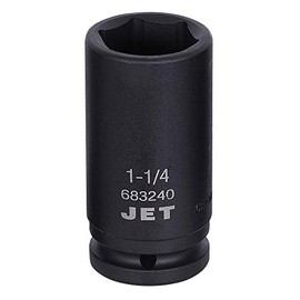 JET 683240-3/4-Inch Drive, 1-1/4", Deep, 6 Point, SAE Impact Socket
