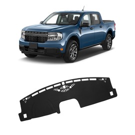 FIILINES Dash Cover Fit for Ford Maverick 2022-2025 2026 (Hybrid/XL/XLT/Lariat) Dashboard Cover Mat for Maverick Accessories Sunshade Nonslip Mesh Protector No Glare Black
