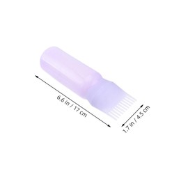 Beavorty Hair Dry Cleaning Bottle Root Comb Squeeze Applicator Bottle Hair Dye Applicator Brush Hair Dye Bottles Salon Hair Root Bottle Hair Color Brush Applicator Plastic Violet