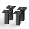 sossai® Exclusive Small Aluminium Furniture Feet E3MF Set of 4