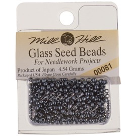 Mill Hill Glass Seed Beads, Jet
