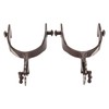 1 Pair Western Cowboy Spurs Carbon Steel Retro Floral Carving