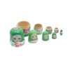 Russian Dolls Floral Green Decorative Hand Painted Matryoshka Doll Stackable