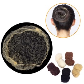 Askuang 50PCS of Blonde Hair Net Invisible Elastic Edge Mesh Stretchable Hair Nets for Women Girls Ballet Bun Food Service Sleeping Individual Package Hairnet 20" (50 cm)