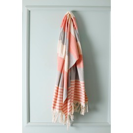 Turkish Beach Towel Peshtemal Bath Towels Hammam Towels quick dry, Absorbent and lightweight, gym, yoga, swimming, camping, Sauna, Spa, Beach, 100% Cotton - 100 x 180 cm (Multicolored, Londrina)