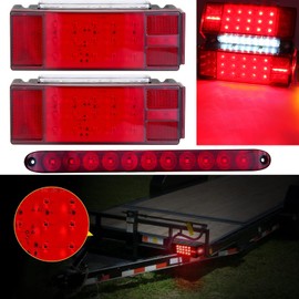 LIMICAR Boat Trailer Lights, Trailer Lights LED Kit, Boat Trailer Lights LED Submersible Kit, Waterproof Boat Trailer Light Kit with 29FT Trailer Wiring Harness