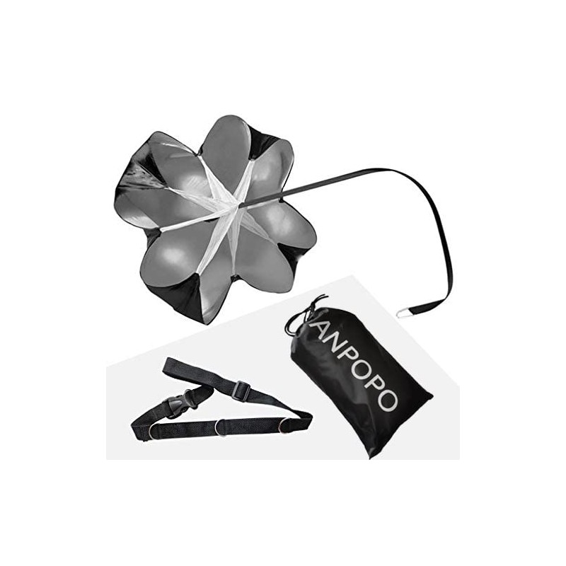 ANPOPO Bfsmile Running Speed Training 56" Parachute with Adjustable Strap,