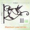 DEWEL Iron Plant Hangers, Outdoor Hanging Baskets for Plants, Decorative