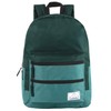 Multi Pocket Multicolor Backpack with Adjustable Padded Straps (Forest)