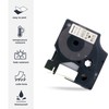 LEYF Pack of 2 Label Tape, Compatible with Dymo D1