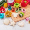 Nifogo Cookie Cutters Children's Bread and Vegetables 48 Pieces, Mickey