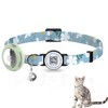 AmxminaID Airtag Cat Collar,Breakaway Cat Collar with Bells,Kitten Collar with