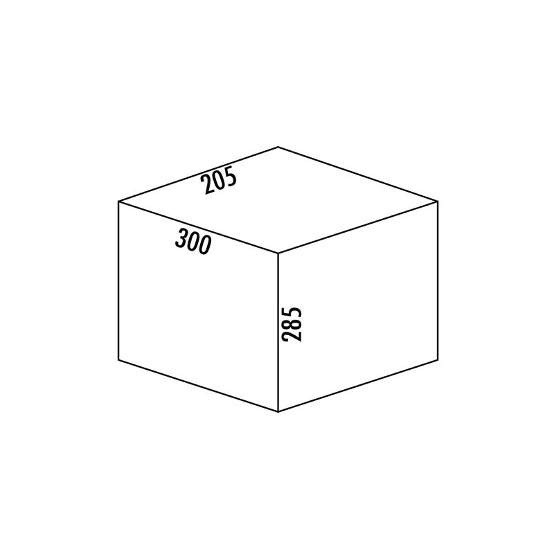 Naber Replacement Bucket, Aluminium Grey (15 Litres)