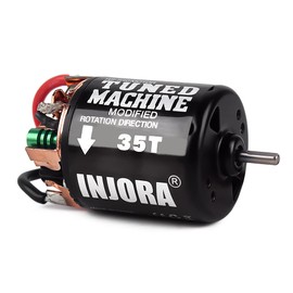 INJORA 540 Brushed Motor 35T Waterproof Motor for 1/10 RC Cralwer Car Axial SCX10 Pro SCX10 AXI03007 90046 TRX4 D90 Monster Truck （35T）