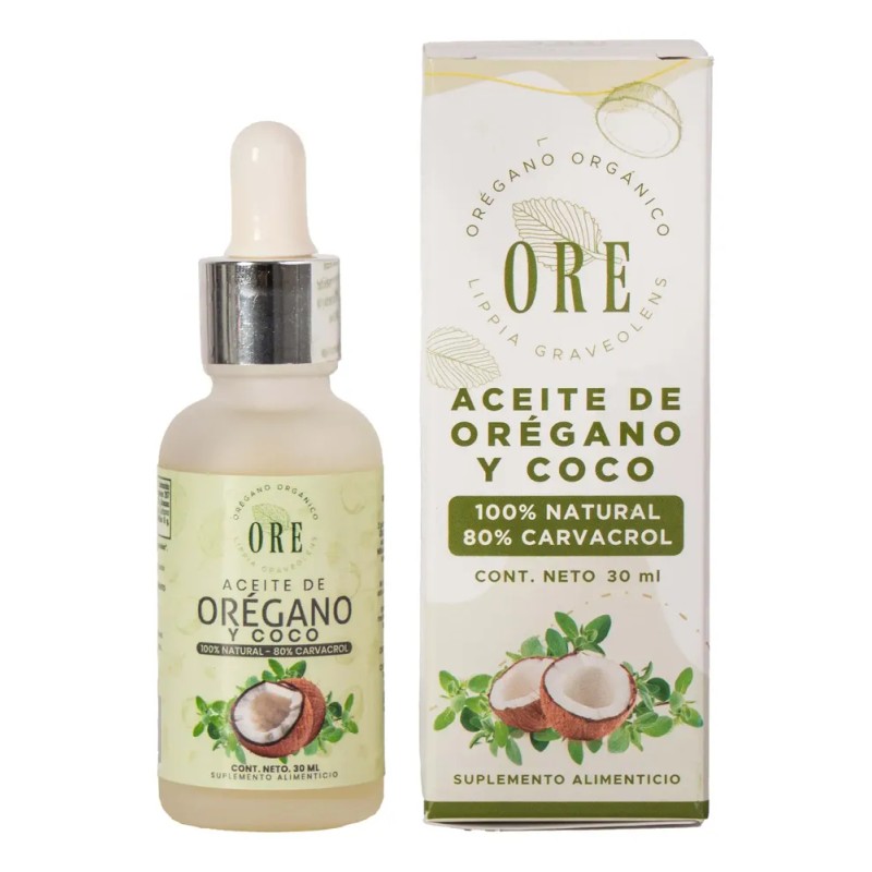 Aceite De Orégano Y Coco, Jarabe De Orégano Y Miel