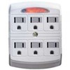 Powerzone OR801105 Grounded Outlet Tap, 125 V, 15 A, 6