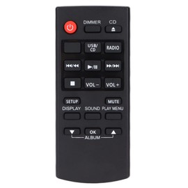 Elprico Remote Control for Panasonic,Replacement Mini High Fidelity Stereo Sound System Remote Control for SC‑HC195 SC‑HC297 SC‑HC19EB‑K