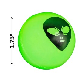 Rhode Island Novelty Glow-in-The-Dark Alien Hi-Bounce Balls (1 dz)