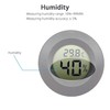 DollaTek Mini Digital LCD Temperature Humidity Meter Thermometer Hygrometer Round