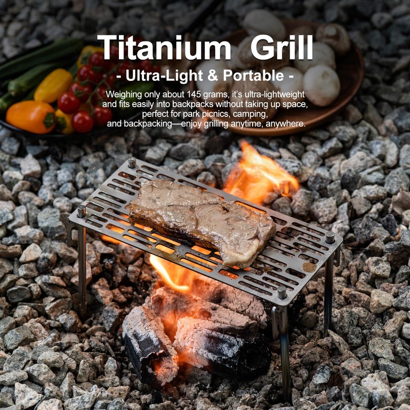 Boundless Voyage Titanium Grill with Carry Bag Outdoor Camping Grill