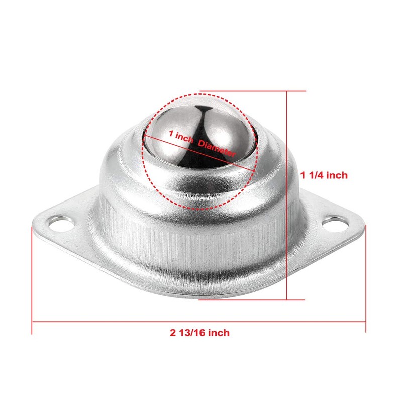 Skelang 6 Pcs 1” Rolling Ball Transfers, Universal Transfer Bearings