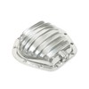 TJHSM Front Finned Polished Aluminum Differential Cover Replacement for 1974-2011