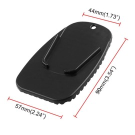 2Pcs Motorbike Kickstand Pad Motorcycle Kick Stand Universal Motorcycle Support Plate for Hot Pavement And Soft Ground Outdoor Parking