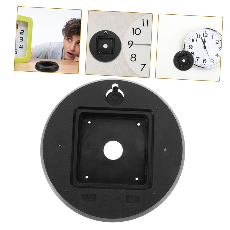 TEHAUX Clock Replacement Back Cover Plastic Accessory for DIY Wall