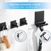Bathroom Stainless Steel Towel Rack 7 Piece Set Rustproof Colorfast