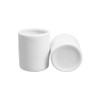 Sizikato 2pcs Simple Pure White Cylindrical Ceramic Toothpick Holder.