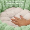 BUMUBI Fluffy Round Washable Flower Cat Couch Bed Cozy Donut