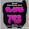 Custom Racing Number Sticker Vinyl Decals 3 Sets For MX