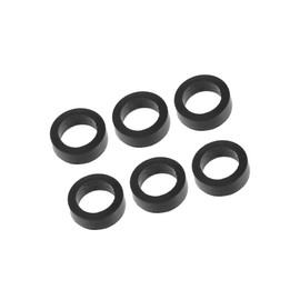 HEROFFIX 16636-0B010 Fuel Injector Seal O-Ring for Nissan Frontier 1999-2004 / Injector Lower Insulator/Durable / 6 Pcs Black Replace Parts