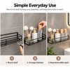 Metal Shower Shelf for Bathroom Storage – Wall-Mounted Single-Tier Organizer