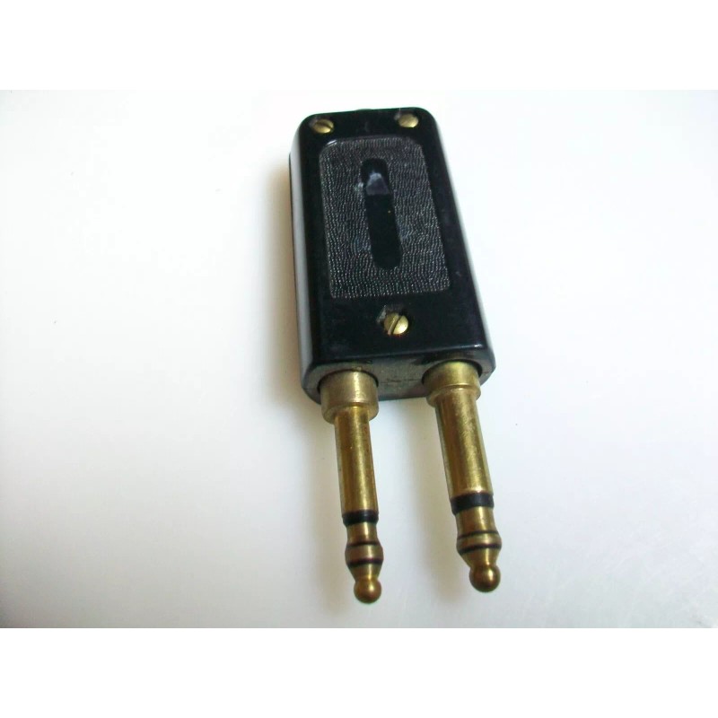 WESTERN ELECTRIC VINTAGE WESTERN ELECTRIC DUAL TELEPHONE SWITCHBOARD PLUG PJ327