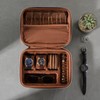 ProCase Mens Travel Jewelry Case, 3 Slots Watch Travel Case,