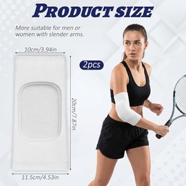 1 Pair Volleyball Elbow Pads, Breathable Arm Brace Pads Elbow Protection Pad Sport Elbows Protector Strap Soft Support Cushion Fitness Arm Knee Protec