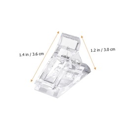 FOMIYES 12pcs Manicure Extension Clamp Tools Reusable Nail Clip Fixing Clamps for Nail Art Molding